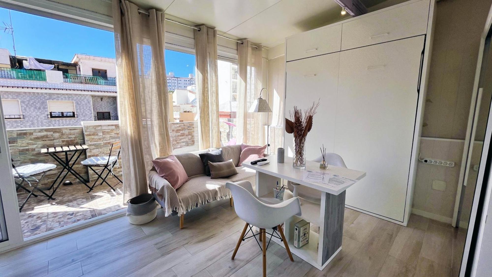 Apartamento A 5 Minutos De La Playa Con Terraza En Málaga Exterior foto